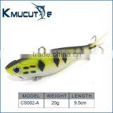 CS002 Soft VIB Fishing Lure Lead Shad Lure Soft Fishing Lure 9.5cm TPR Furcate Shad Bait