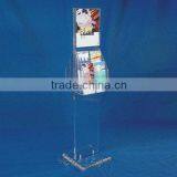 Manufacturer Brochure Holder Floor Stand, Factory Direct Magazine Display Shelf thumbnail-1