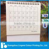 Full Color Printing Special Paper Promotional Desk Calendar Printing