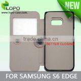 Book Style Flip 2D Sublimation Phone Case for Samsung S6 Edge With Transparent Square for Viewing Time Supplier's Choice thumbnail-2