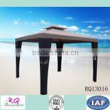 Cheap Garden Furniture Rattan Gazebo PE Rattan Steel Frame