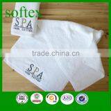 luxury white cotton embroidery hotel & spa facial towels