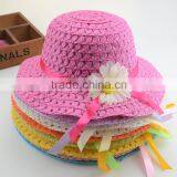 Sunflower Children Straw Hat,Wholesale Crochet Straw Hat For Chirldren thumbnail-1