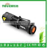 Super Waterproof Mini Led Flashlight Cre e Q5 Fouce Zoomable Mini Pocket Led Lamp 1*14500/AA Battary for Outdoor Hiking thumbnail-5