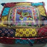 Cotton Patchwork Cushion Covers Puffs Ottoman-28