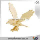 DIY Birds Toy Wooden 3D Hawk Puzzle thumbnail-1