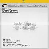 High Quality Metal Chrome Plating Pegboard Display Heart Shape Hook For Sale