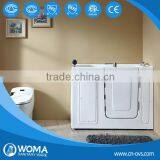 Q378 Bathtub Mat With Pillow Whirlpool Bathtube With Door for Disabled thumbnail-1