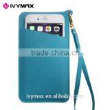 2016 New Design Nifity PU Leather Wrist Hanging Phone Bag Pouch for Iphone 6 Case