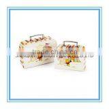 Paper Cardboard Suitcase Box With Handle