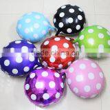 18inch A Variety of Colors Polka Dot Helium Balloons Wedding Mylar Aluminum Wave Point Balloon thumbnail-1