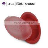 2014 Hot Sale Wholesale Factory Price Customized Silicone Folding Lunch Box thumbnail-1