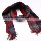 100% Wool BLUE&RED CHECKED STOLE thumbnail-1
