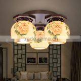 Jingdezhen Decal Pastel Light Fixture of Celling Led Light thumbnail-3