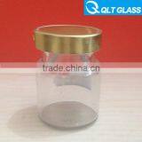 Round Clear Glass Honey Jar Food Storage Bottle thumbnail-1