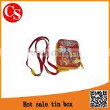 rectangular zipper tin box for food