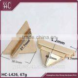 Tri-angle Metal Turn Lock for Handbag, Gold Metal Twist Handbag Lock, Guangzhou Fashion Lock for Bag Accessory thumbnail-1