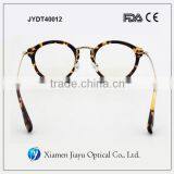 Tortoiseshell Color Demi Round Optical Frames Acetate thumbnail-5