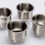 Amarine-made 4pcs Stainless Steel Cup Drink Holder With Drain Marine Boat Rv Camper thumbnail-1