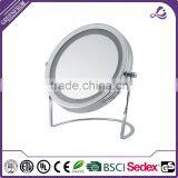 7 Inch Free Standing Cosmetic Mirror With Lights