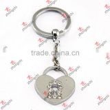 Silver Heart Metal Keychain/Set Lock Metal Keychain (KR15121427)