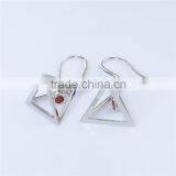 2016 New Trending Designs Bezel Setting Red And Blue Cz Dangle Earing thumbnail-4