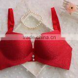 red fashional one piece bra with padded foam