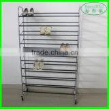 China Factory Chrome Finish Floating 10 Tiers Shoe Display Rack/Tower thumbnail-1