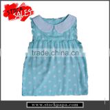cheap garment kid's dress sleeveless cute dress for girl