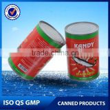 425g Canned chili mackerel OEM Spicy canned mackerel