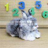 Easter Bunny Furry Animal Cheap Plastic Farm Animal Toy thumbnail-1