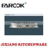 150*50cm Double Bowl Stainless Steel Sink With Drainboard thumbnail-1