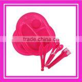 8 Pcs Plastic Picnic Tableware Set thumbnail-1
