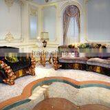 Fabulous French New Design Rococo Rose Vivid Wooden Carving Living Room Furniture Sofa Set thumbnail-2