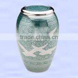 Greeny Eagle Cremation Urn, Beautiful Brass Urn thumbnail-1