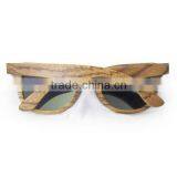 China Wooden Sunglasses 2017, Colorful Zebra Wood Eye Glasses thumbnail-3