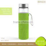 Custom Heat Resistant Glass Sport Drinking Bottle thumbnail-4