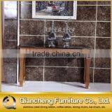 Classic Gold Console Table With Marble Top for Home thumbnail-2