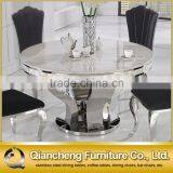 Modern 8 Seater Marble Dining Table Black Stone Table
