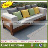 Outdoor Wooden Furniture Teak Wood Sofa thumbnail-4