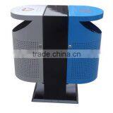 Arlau Metal Steel Recycling Bin 2 Compartments thumbnail-3
