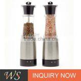 WS-PG29 9 Inches Stainless Steel Salt and Pepper Mill With Clear Acrylic Body and Adjustable Ceramic Grinding Mechanism thumbnail-1