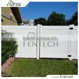 Fentech White Flat-Top Full Privacy Vinyl Fence thumbnail-3