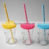 Taper Drink Use Milk Glass Cup for Ejuice With Lid and Tube thumbnail-2