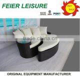 2014 Fabric Outdoor Furniture Rattan Sun Lounger thumbnail-1