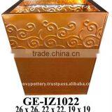 AAH Galvanized Zinc Vase,Galvanized Zinc Watering Can , Zinc Pot Planter, Zinc Planter for Gardening and Household thumbnail-1