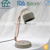 Quaint Vintage Grey Office / Restroom Concrete Desk Lamp for Decor thumbnail-1