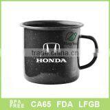 USA most popular enamelmetal mug with handle with print logo