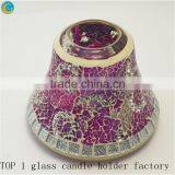 PINK Mosaic Glass Containers for Candles