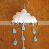 2017 Mini Felt Rain Cloud Wall Hanging Nursery decor made in China